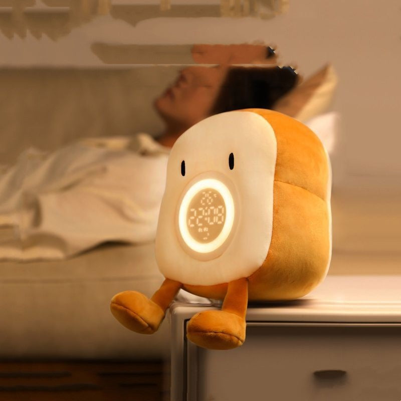 Plush Toast Alarm Clock Light