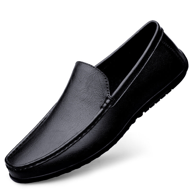Men's Blue Slip-On Loafers - Breathable Casual Shoes
