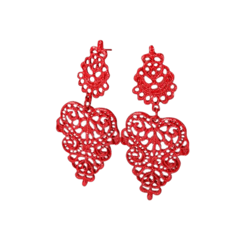 Agnes Earrings -Red
