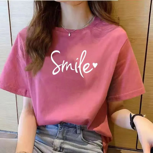 Women's Loose Fit Cotton Printed T-Shirt