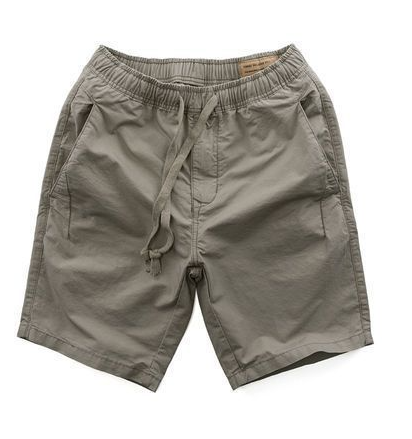 Men's Casual Mid-Waist Linen Cotton Five-Point Shorts