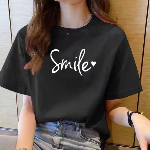Women's Loose Fit Cotton Printed T-Shirt