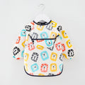 Waterproof Cotton Bib for Kids - Long Sleeve Feeding Apron