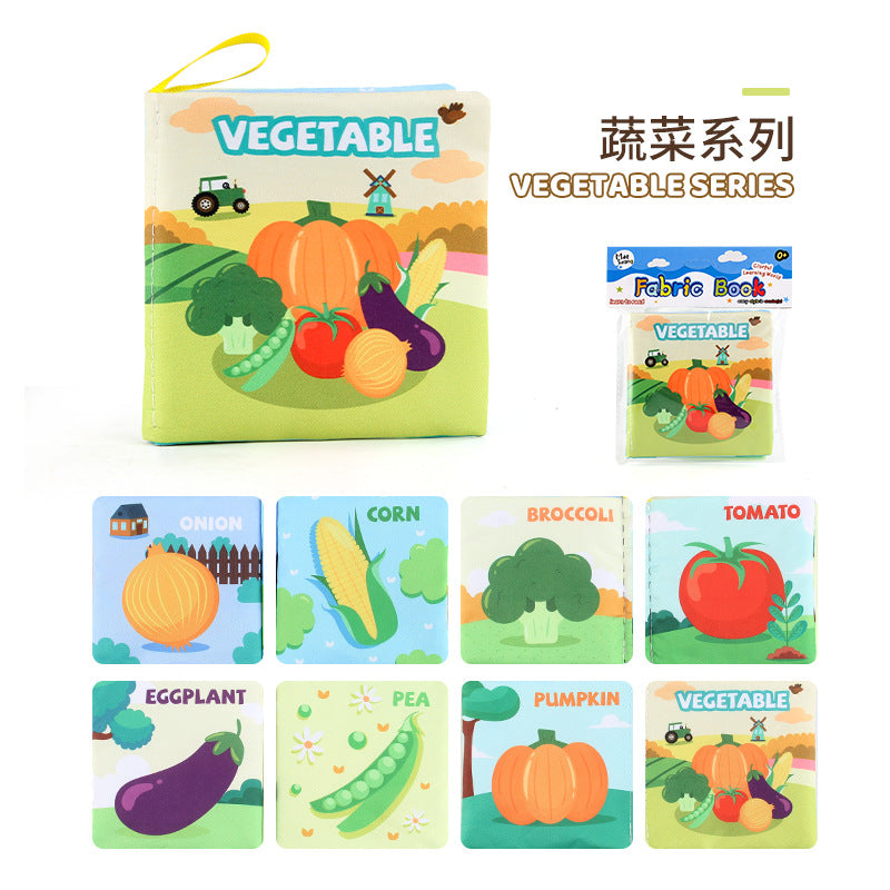 3D Fabric Baby Book - Early Education Toy with Animals