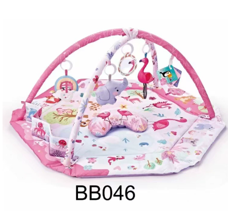 Removable Plush Baby Play Mat with Toys
