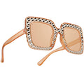 Dealoco Women Men Sunglasses Trendy Sunglasses Party Retro Oversized Sunglasses Halloween Square Disco Accessories Women 6070S Sunglasses Womens Sunglasses Sparkling Thick Frame Sunglasses