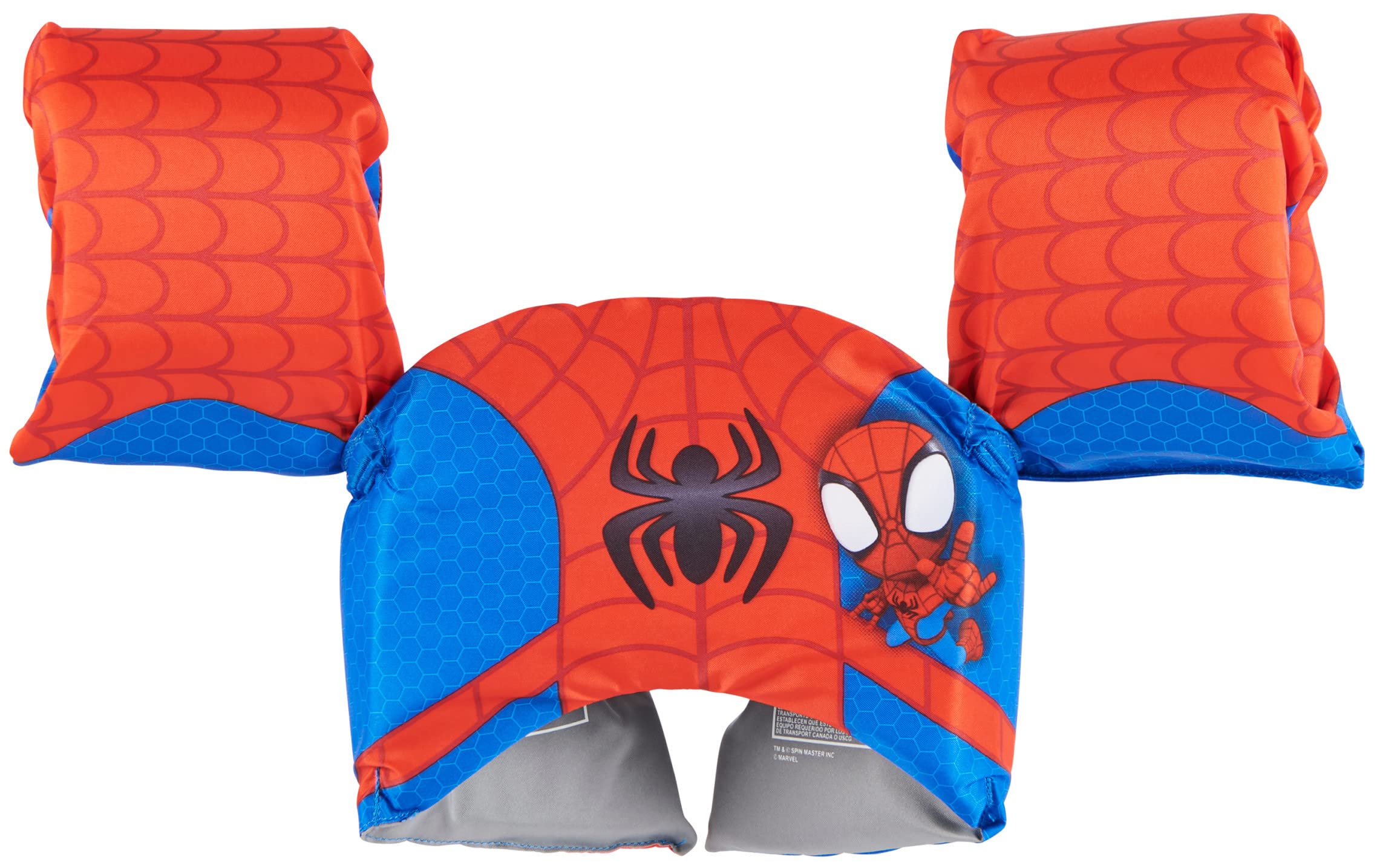Swimways Marvel Spidey Reversible Boat Inflatable Pool Floats & Kids Pool Toys Swimming Pool Accessories & Beach Essentials for Kids Aged 5 & Up