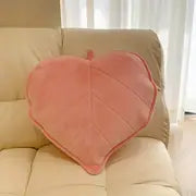 Solid Color Leaf Shaped Pillow for Home Decor