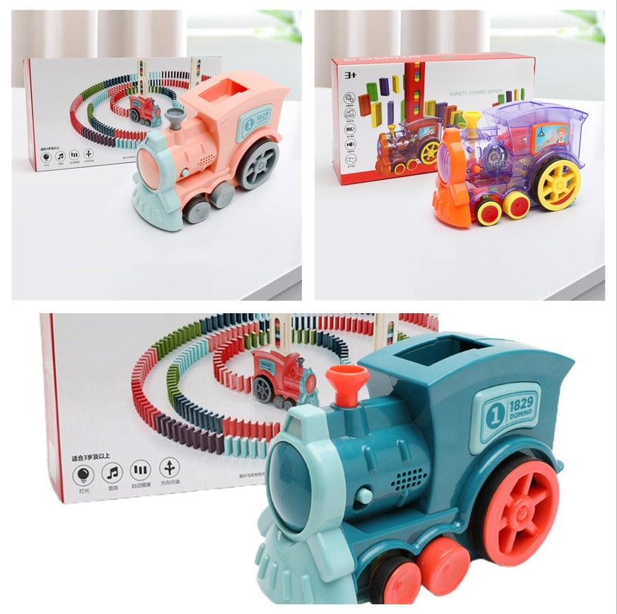 Domino Train Electric Toy Set