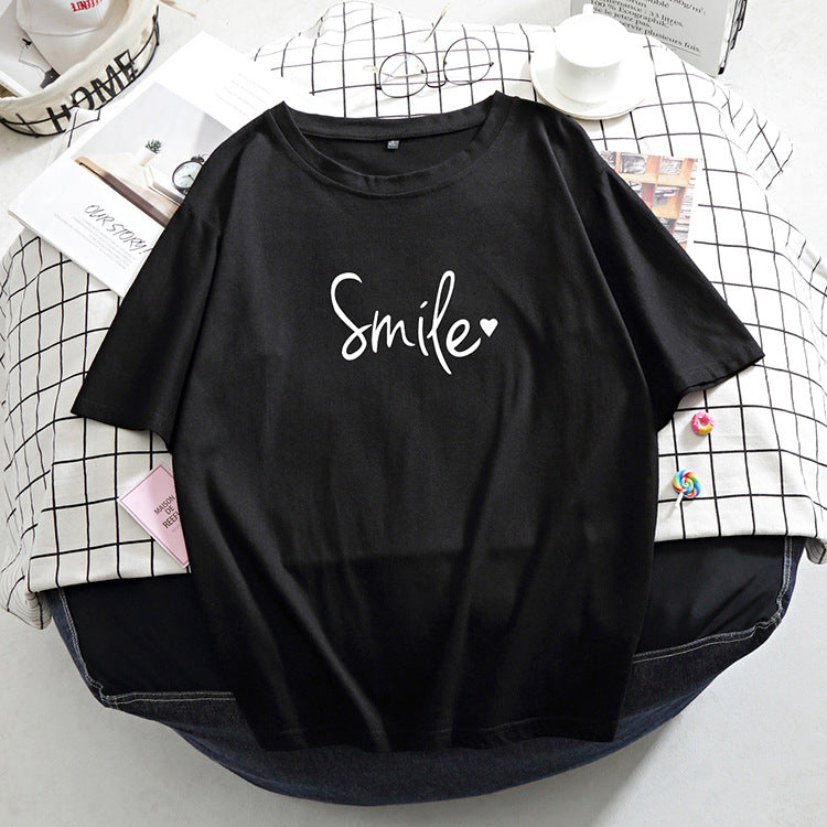 Women's Loose Fit Cotton Printed T-Shirt