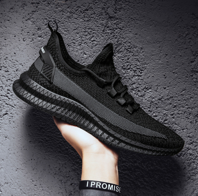Men's Breathable Flyknit Sports Shoes for Summer