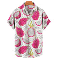 Men's Casual 3D Digital Print Short Sleeve Shirt