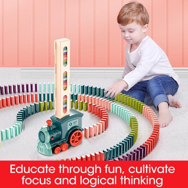 Domino Train Electric Toy Set