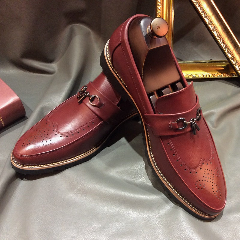 2018 Men's Brogue Dress Shoes - Stylish & Breathable