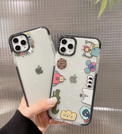 Transparent Cartoon Little Monster Phone Case