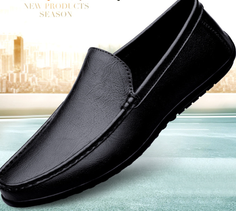Men's Blue Slip-On Loafers - Breathable Casual Shoes
