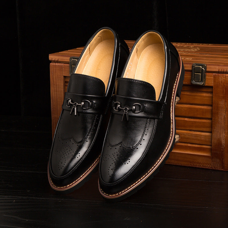 2018 Men's Brogue Dress Shoes - Stylish & Breathable
