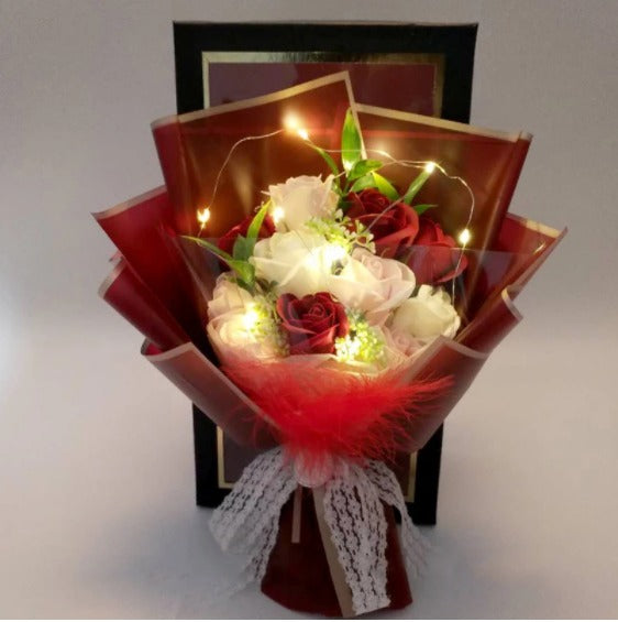 Soap Rose Bouquet Gift Box