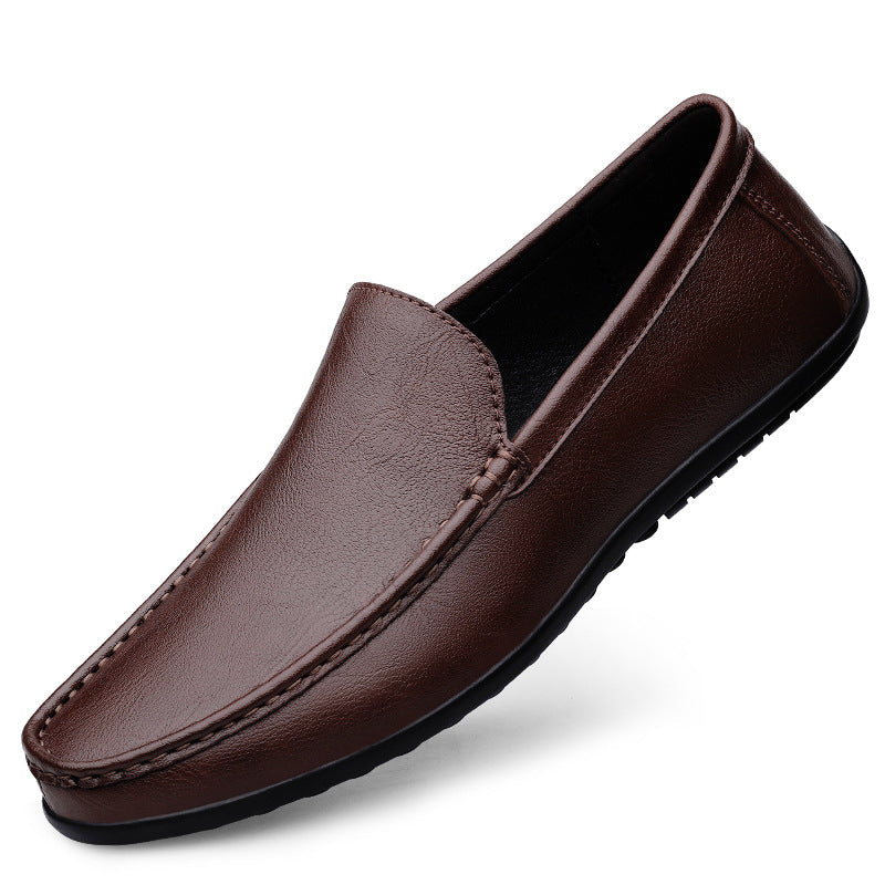 Men's Blue Slip-On Loafers - Breathable Casual Shoes