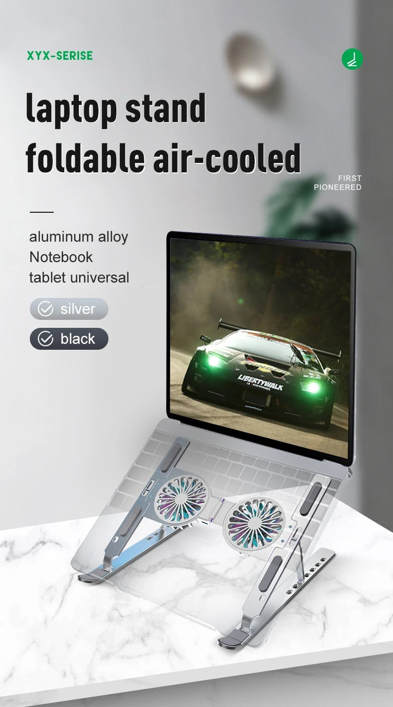 Aluminum Laptop Stand, Foldable Cooling Holder