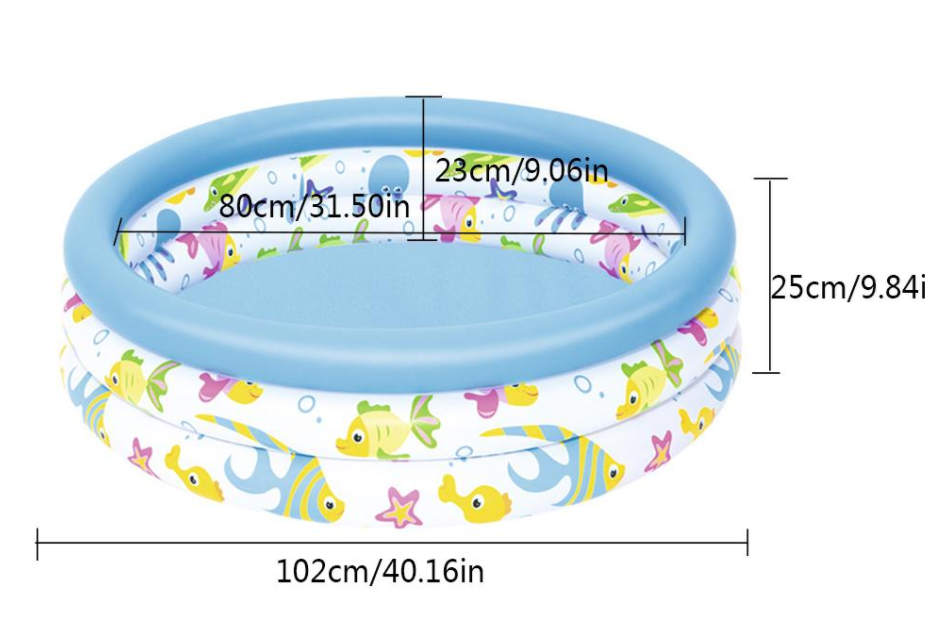 Inflatable Round Swimming Pool for Infants 51009