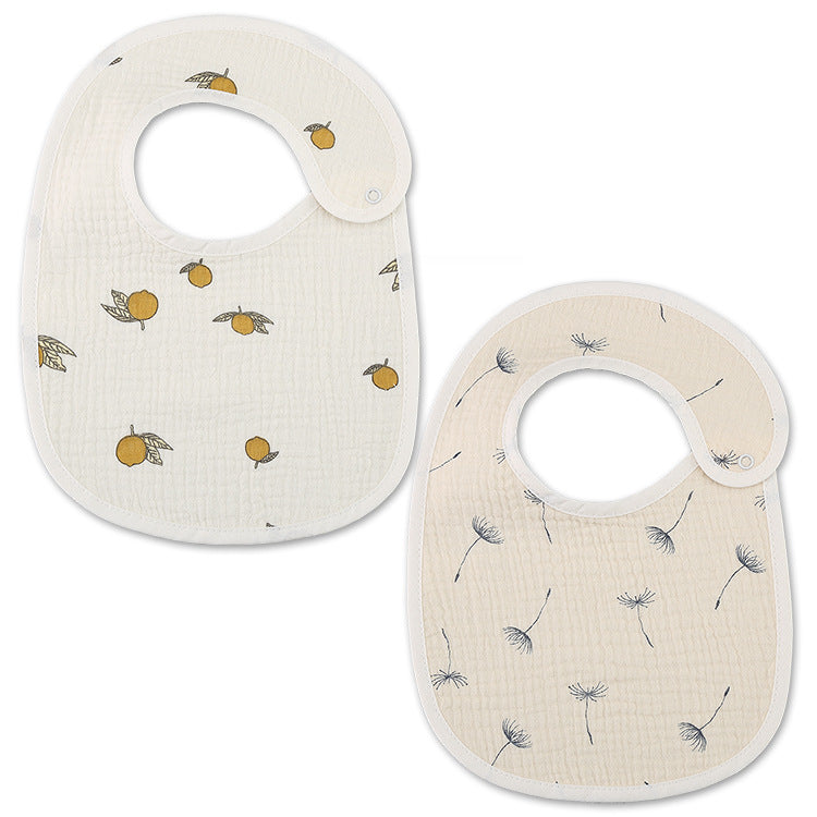 Thin Kids' Bib - Pure Cotton Waterproof Gauze Towel