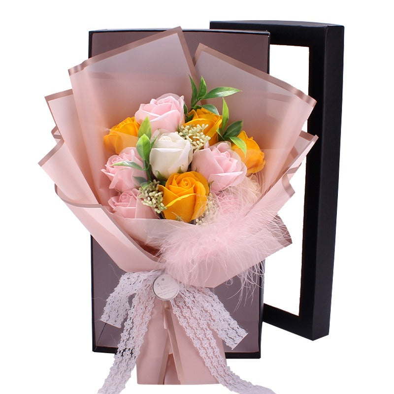 Soap Rose Bouquet Gift Box