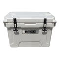 Hogg Portable Cooler with Handle Small Cooler with Bottle Opener and Fish Ruler Portable Ice Chest Hard Cooler Camping Cooler Water Cooler Ice Cooler Travel Cooler Car Cooler 20 qt White