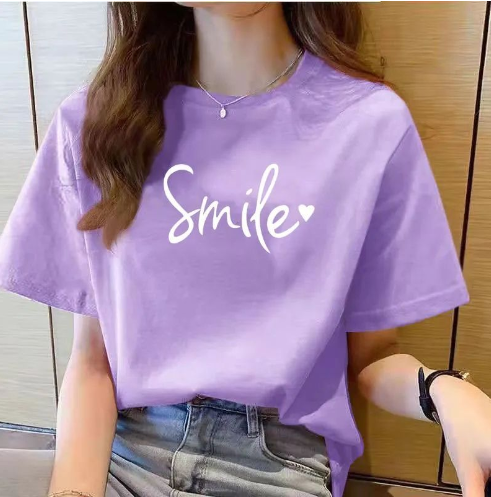 Women's Loose Fit Cotton Printed T-Shirt