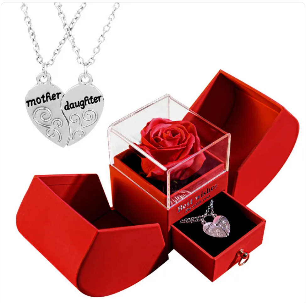 Christmas Necklace Jewelry Gift Box Set