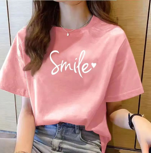 Women's Loose Fit Cotton Printed T-Shirt