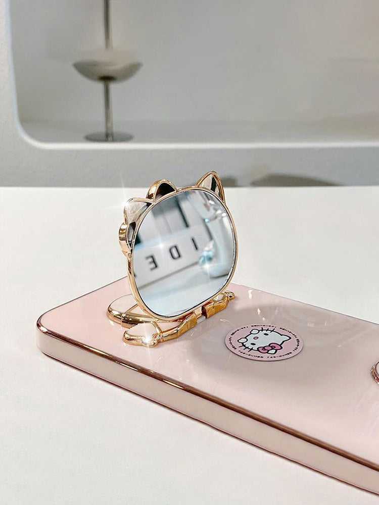 Cute Cat Phone Case for iPhone 14/15 Pro Max with Stand