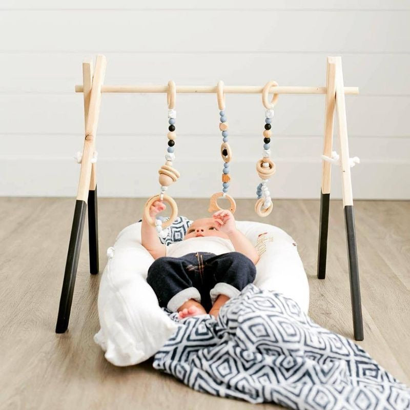 Wooden Baby Fitness Play Gym