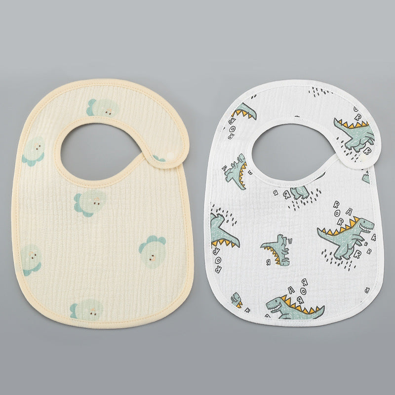 Thin Kids' Bib - Pure Cotton Waterproof Gauze Towel