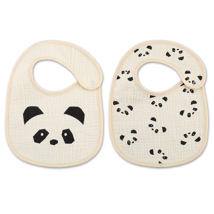 Thin Kids' Bib - Pure Cotton Waterproof Gauze Towel