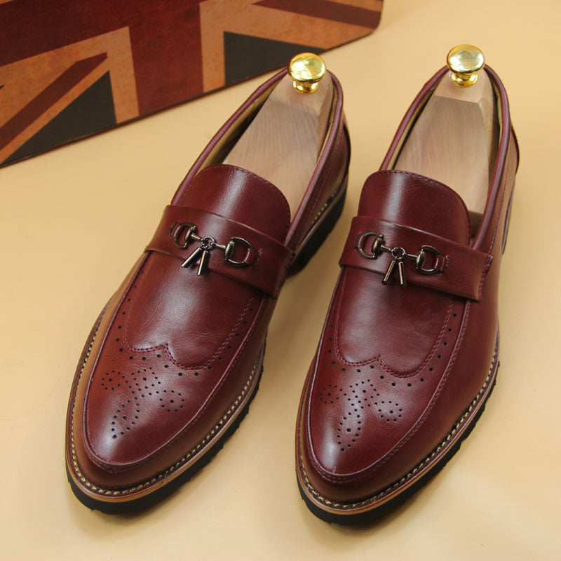 2018 Men's Brogue Dress Shoes - Stylish & Breathable