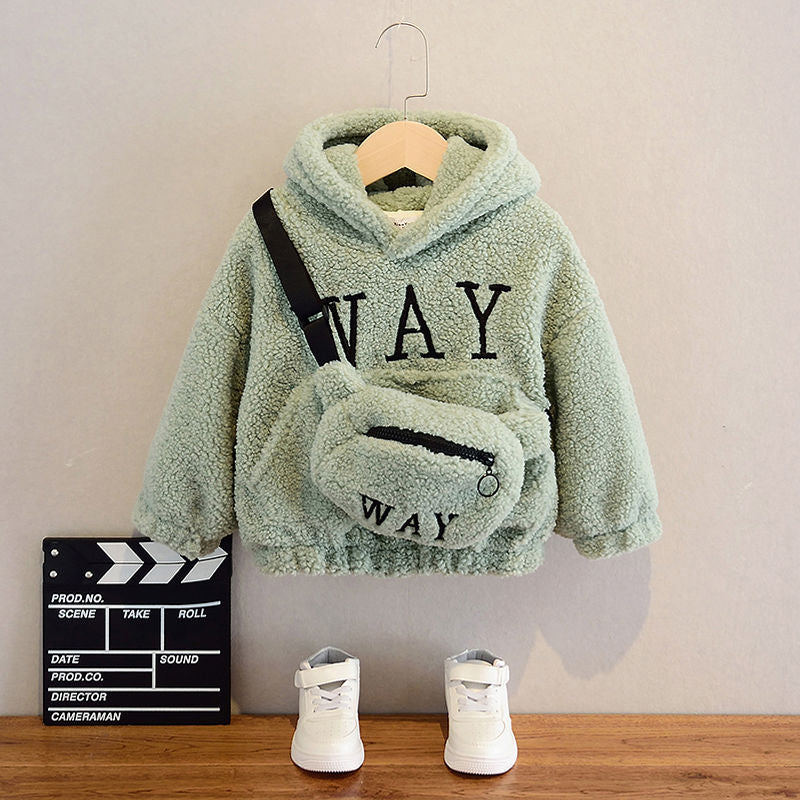 Children's Fleece Hoodie for Fall and Winter (New)