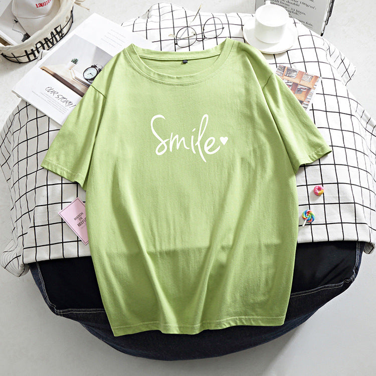 Women's Loose Fit Cotton Printed T-Shirt