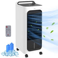 HOMCOM Evaporative Air Cooler With Ice Packs, 3-In-1 Ice Cooling Fan, Portable Swamp Cooler With Water Tank, Timer, Oscillating, Remote, For Home Office Bedroom