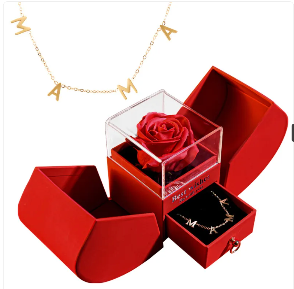 Christmas Necklace Jewelry Gift Box Set