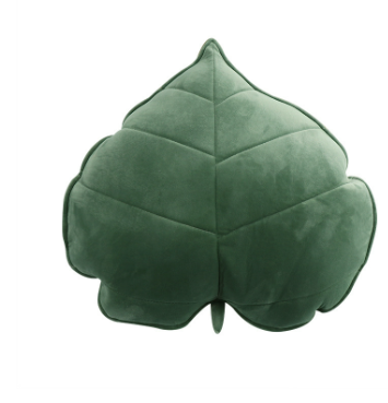 Solid Color Leaf Shaped Pillow for Home Decor