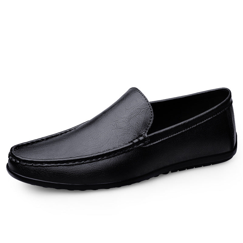 Men's Blue Slip-On Loafers - Breathable Casual Shoes