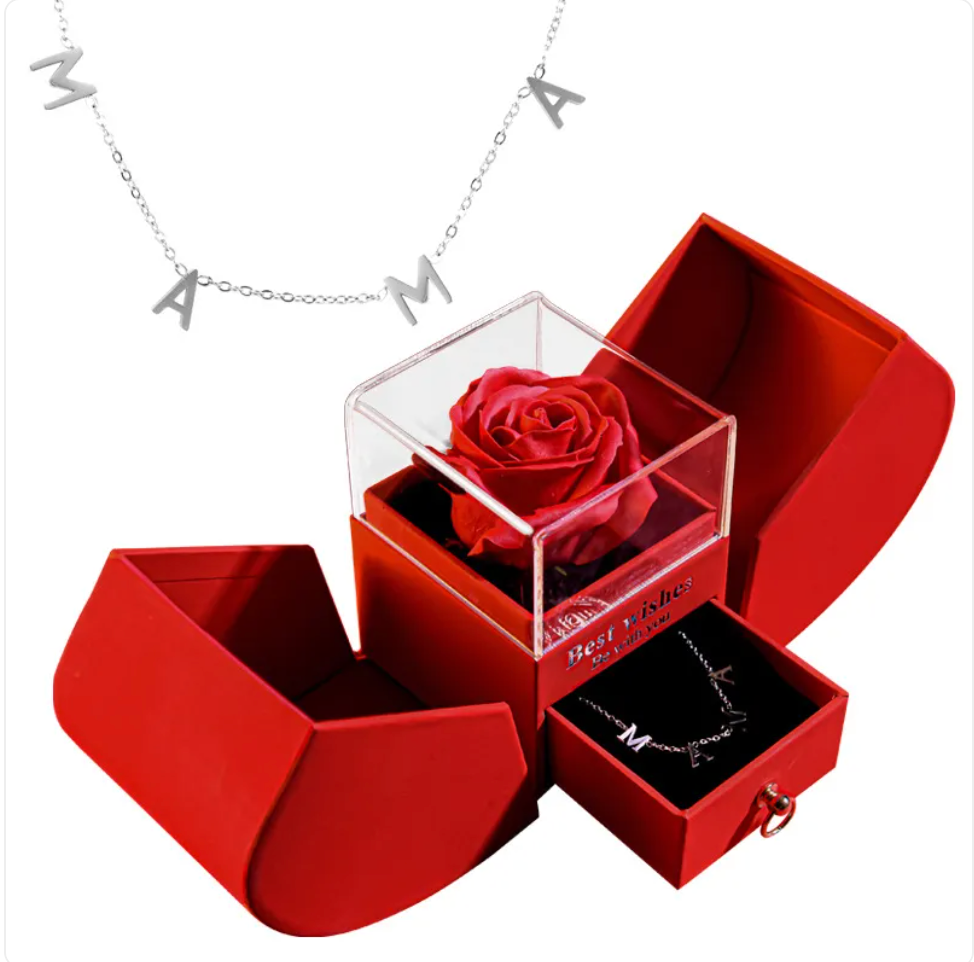 Christmas Necklace Jewelry Gift Box Set