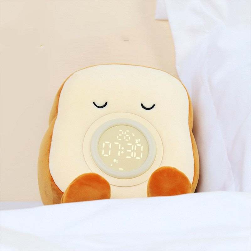 Plush Toast Alarm Clock Light