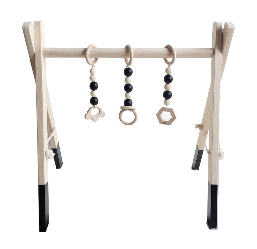 Wooden Baby Fitness Play Gym