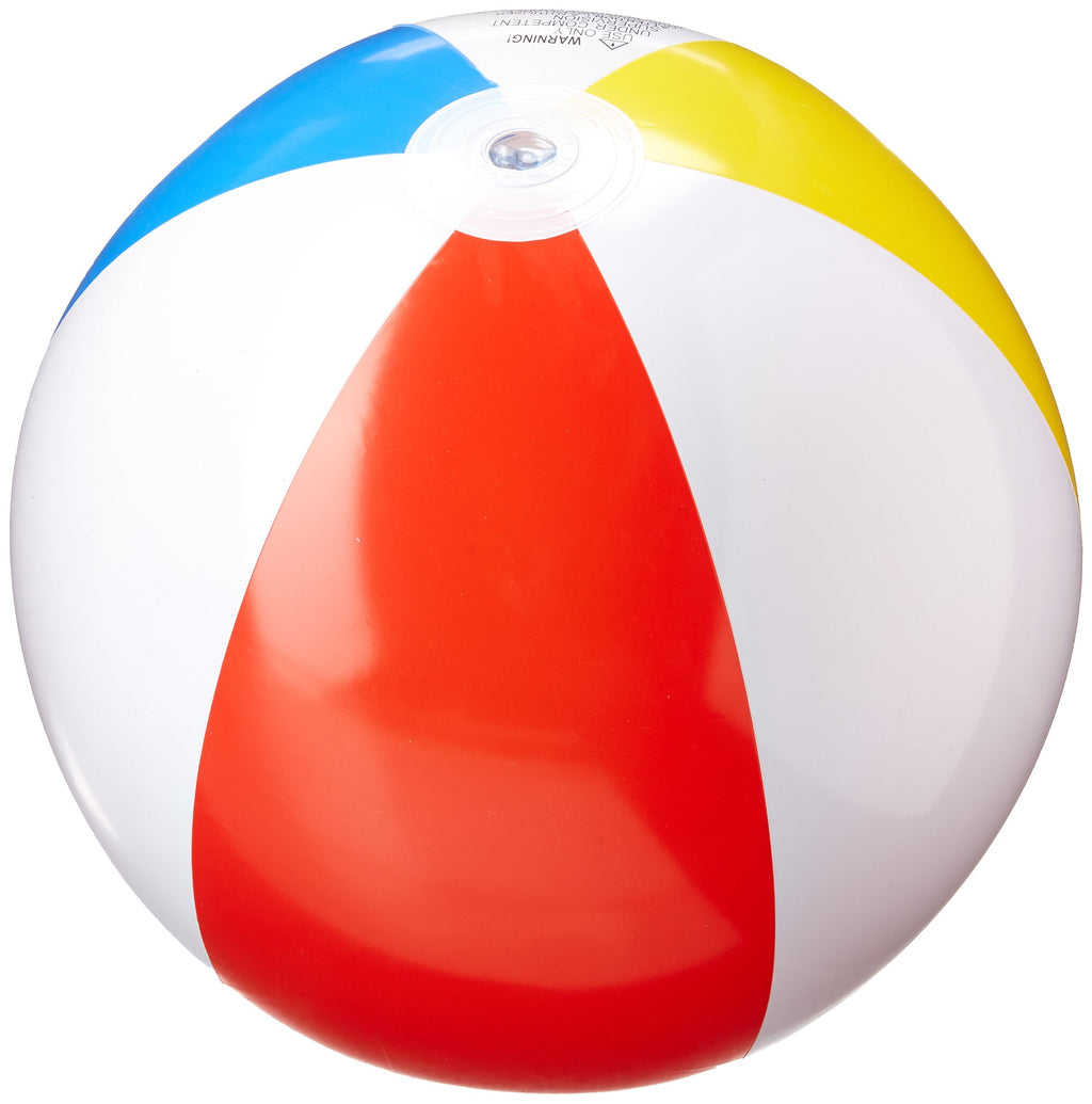 Intex FBA_59020Ep 3 Pack Glossy Panel Colorful Beach Ball Inflatable Pool 20"