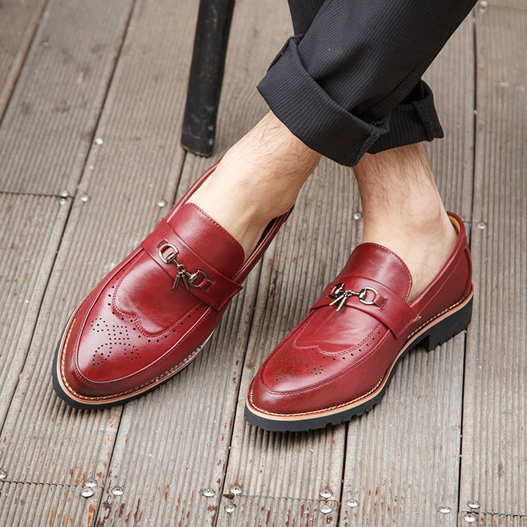 2018 Men's Brogue Dress Shoes - Stylish & Breathable