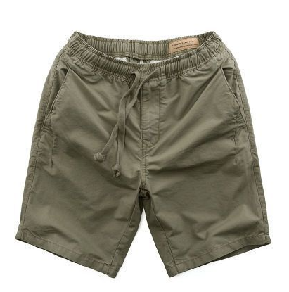 Men's Casual Mid-Waist Linen Cotton Five-Point Shorts