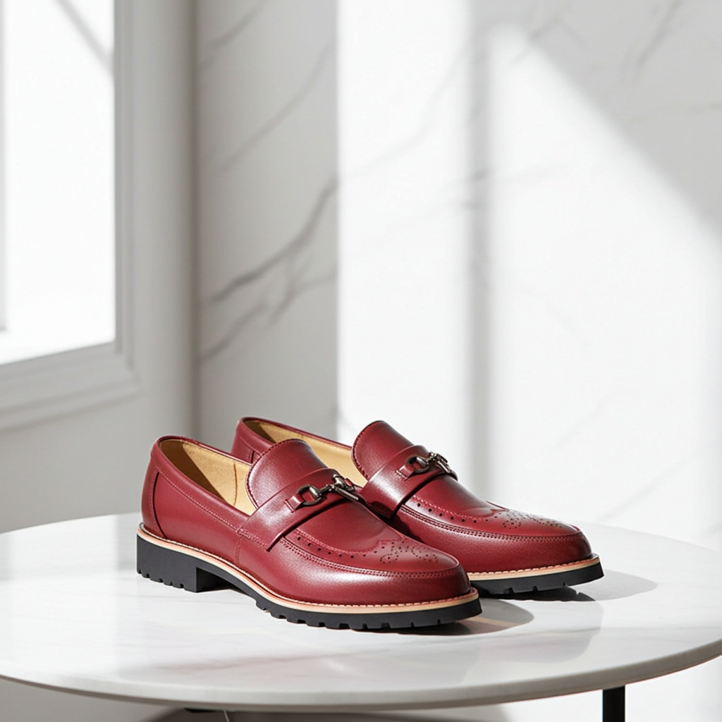 2018 Men's Brogue Dress Shoes - Stylish & Breathable